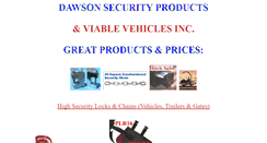 Desktop Screenshot of dawsonsecurity.com