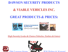 Tablet Screenshot of dawsonsecurity.com